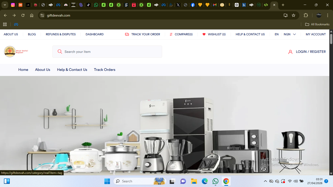 💼 Gift Deevah Ltd — E-commerce With Payment Integration